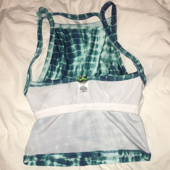 Sold msgr S green blue tie dye old high rise - Picture 3 of 4